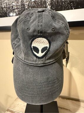 Brandy Melville Grey Alien Embroidered Dad Hat OS